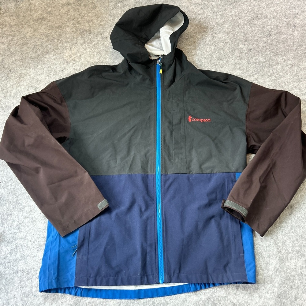 Cotopaxi Waterproof Rain Jacket Men Medium Gray Blue - SEE PHOTOS